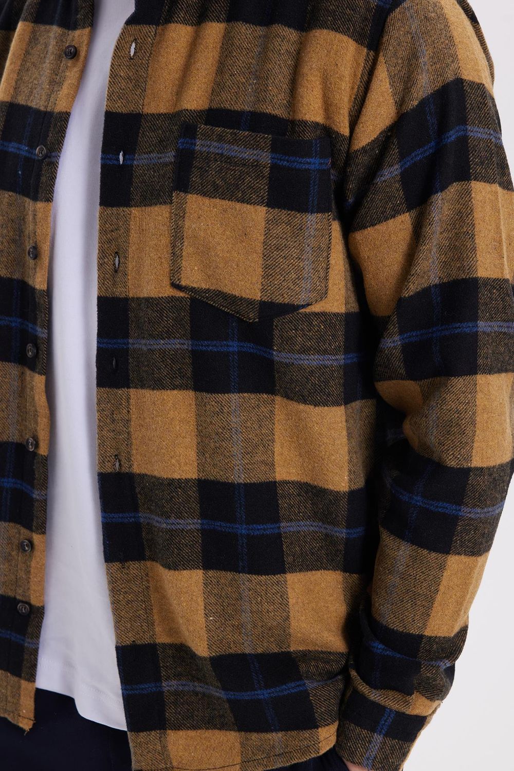 Erkek Regular Fit Rahat Kesim Kışlık Kareli Oduncu Gömlek