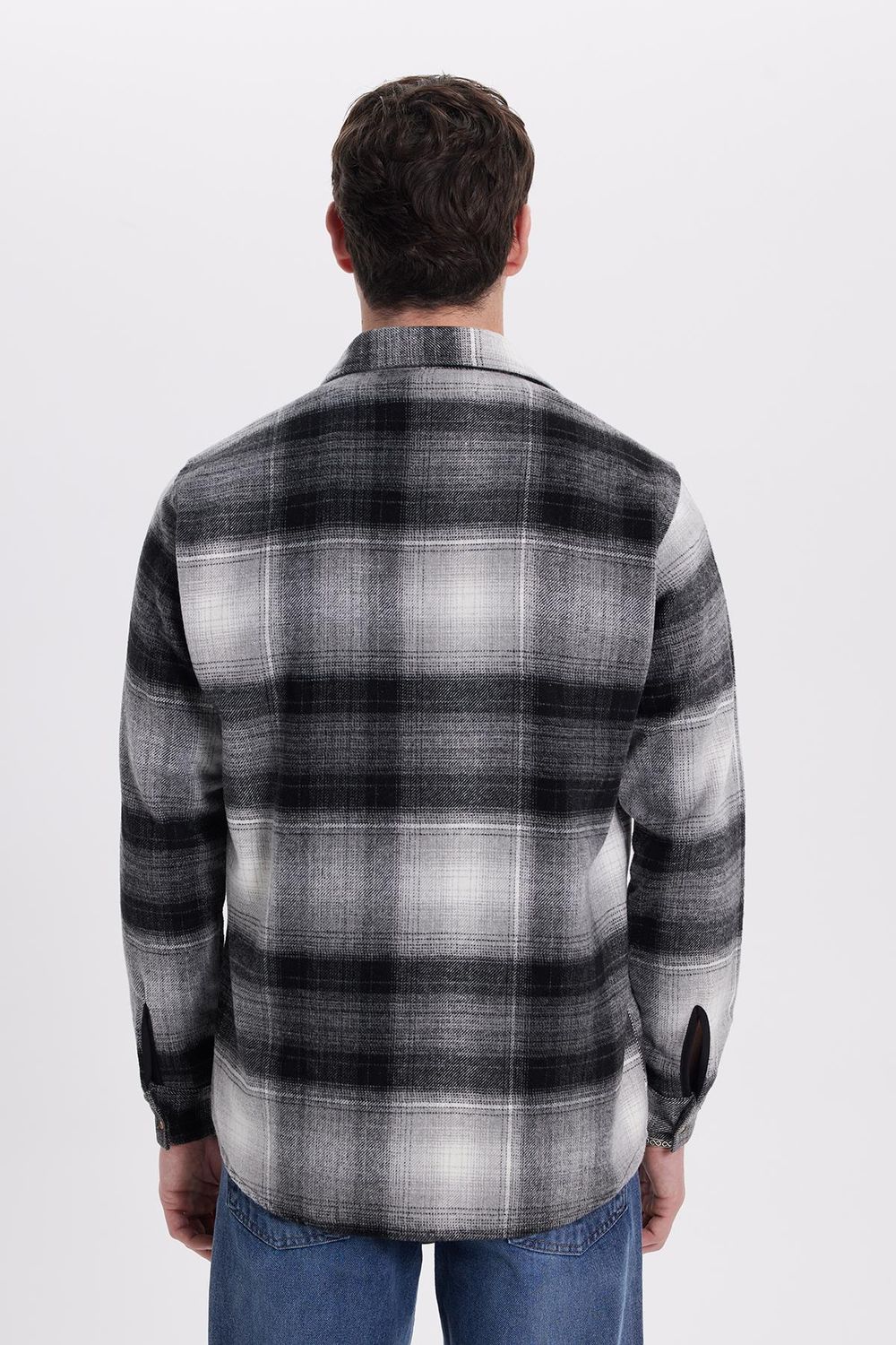 Erkek Regular Fit Rahat Kesim Kışlık Kareli Oduncu Gömlek
