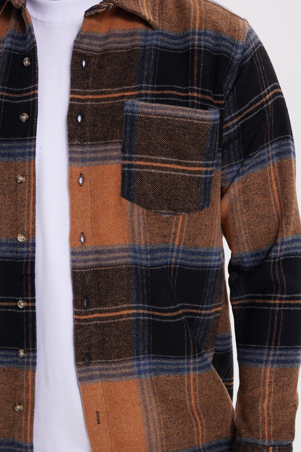 Erkek Regular Fit Rahat Kesim Kışlık Kareli Oduncu Gömlek