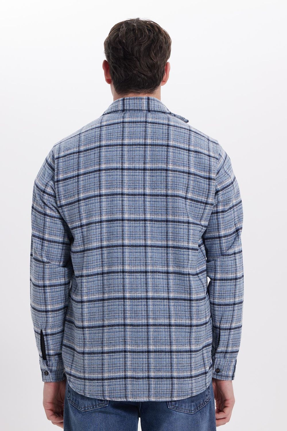 Erkek Regular Fit Rahat Kesim Kışlık Kareli Oduncu Gömlek