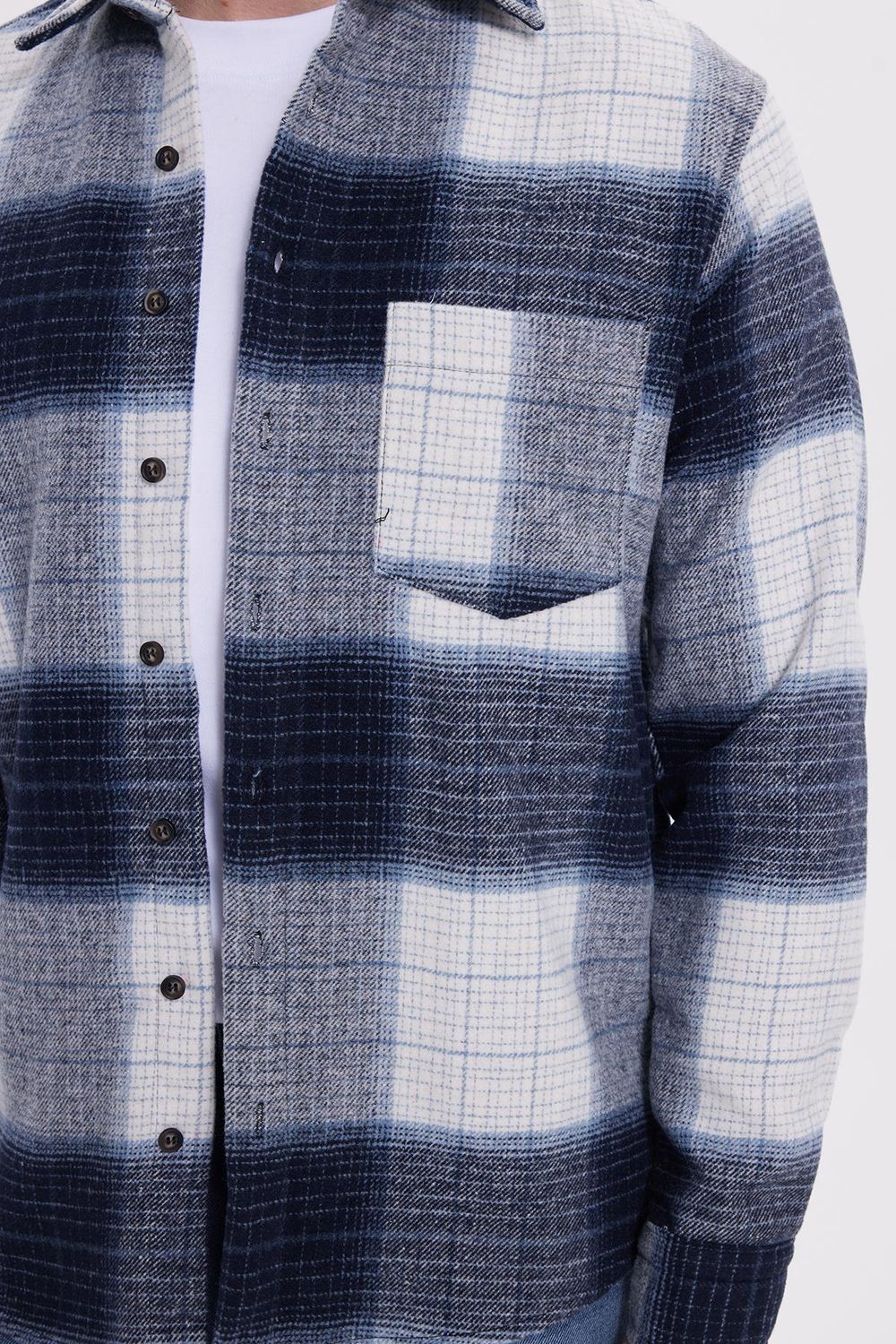 Erkek Regular Fit Rahat Kesim Kışlık Kareli Oduncu Gömlek