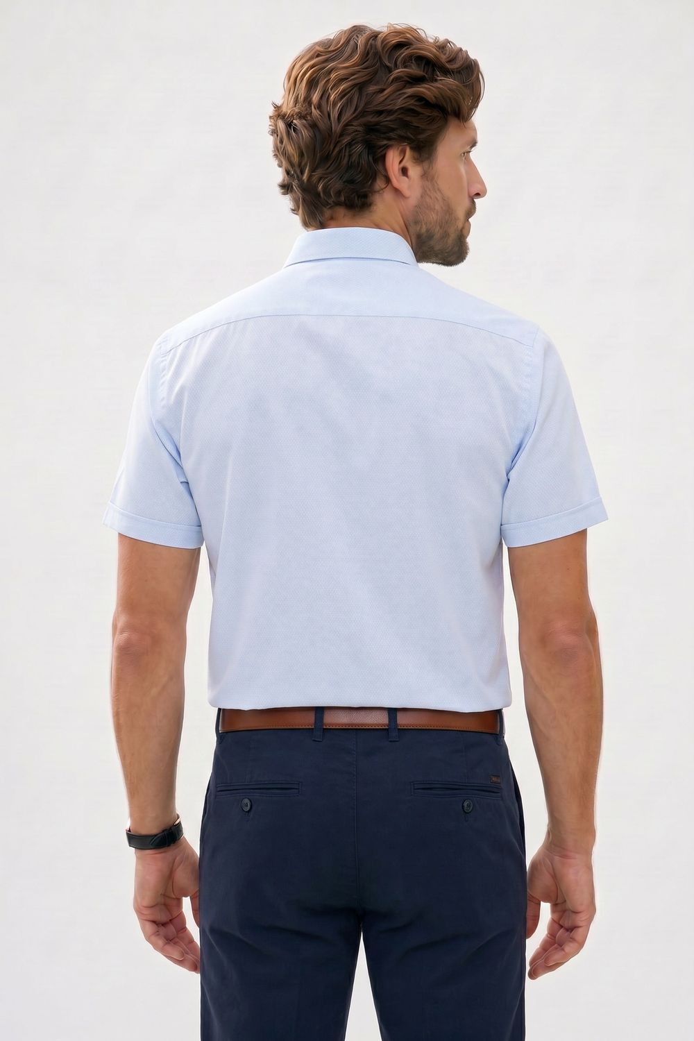 CLASSIC FIT SHORT SLV TEXTURE 25/26 GÖMLEK