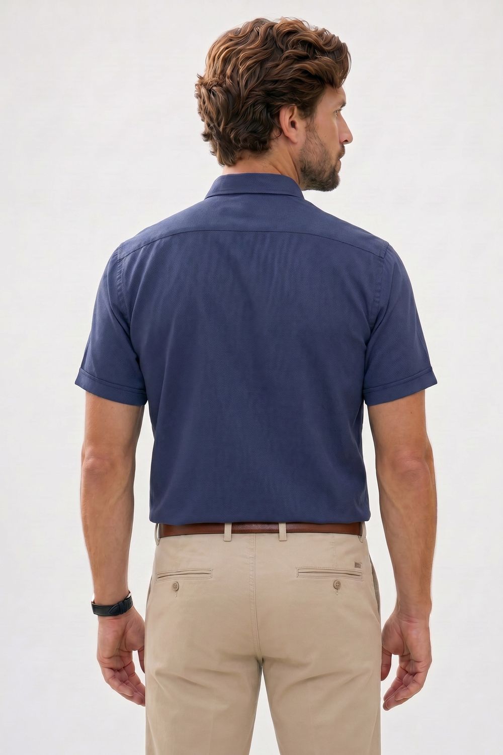 CLASSIC FIT SHORT SLV TEXTURE 25/26 GÖMLEK