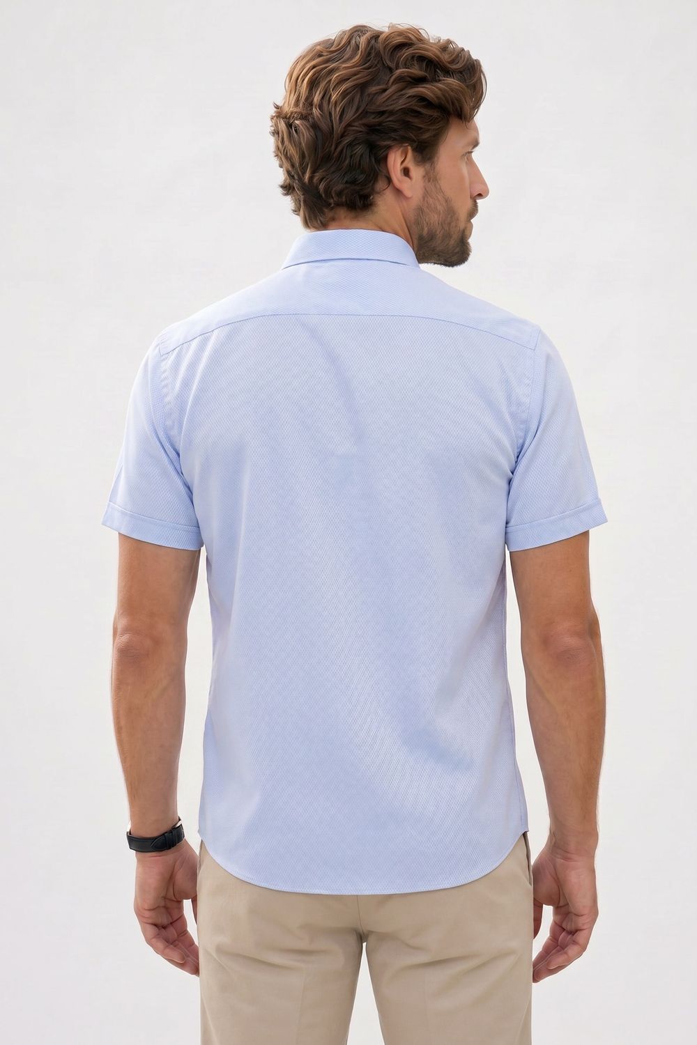 CLASSIC FIT SHORT SLV TEXTURE 25/26 GÖMLEK