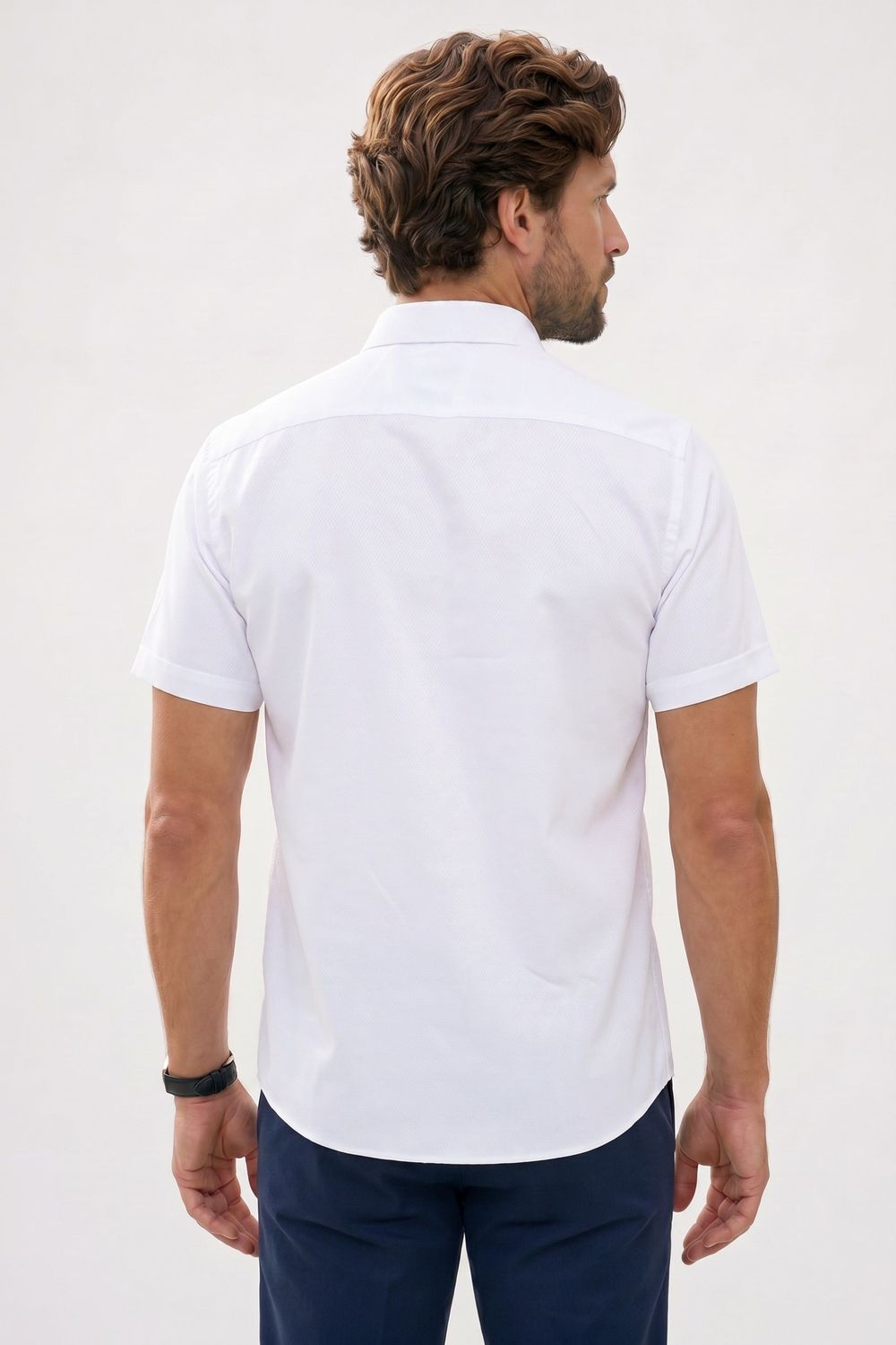 CLASSIC FIT SHORT SLV TEXTURE 25/26 GÖMLEK