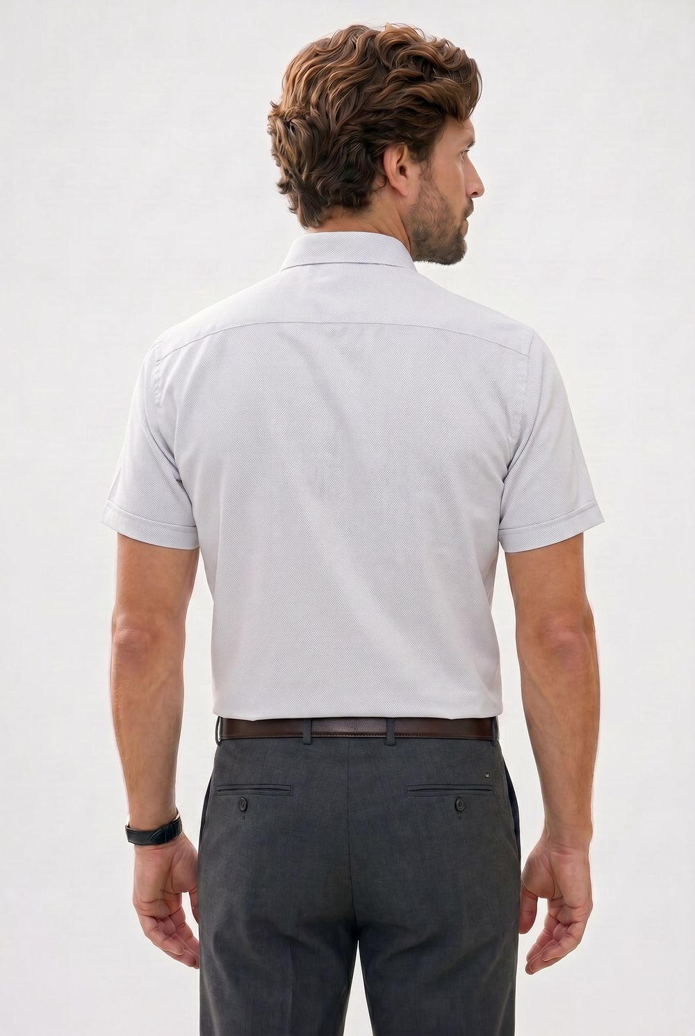 CLASSIC FIT SHORT SLV TEXTURE 25/26 GÖMLEK