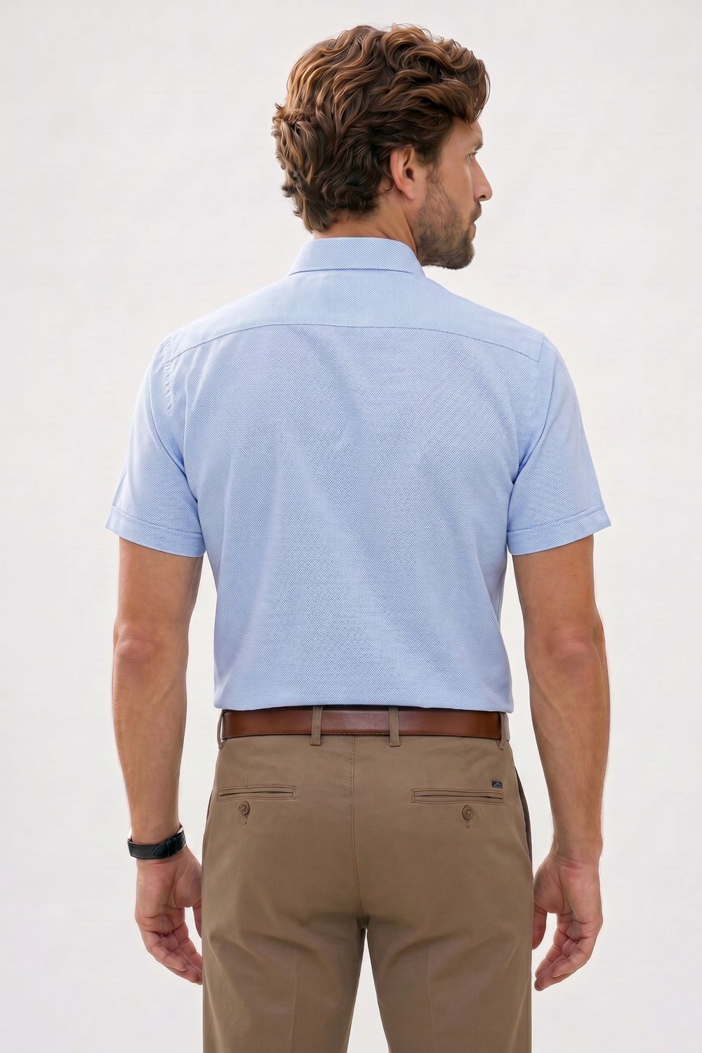 CLASSIC FIT SHORT SLV TEXTURE 25/26 GÖMLEK