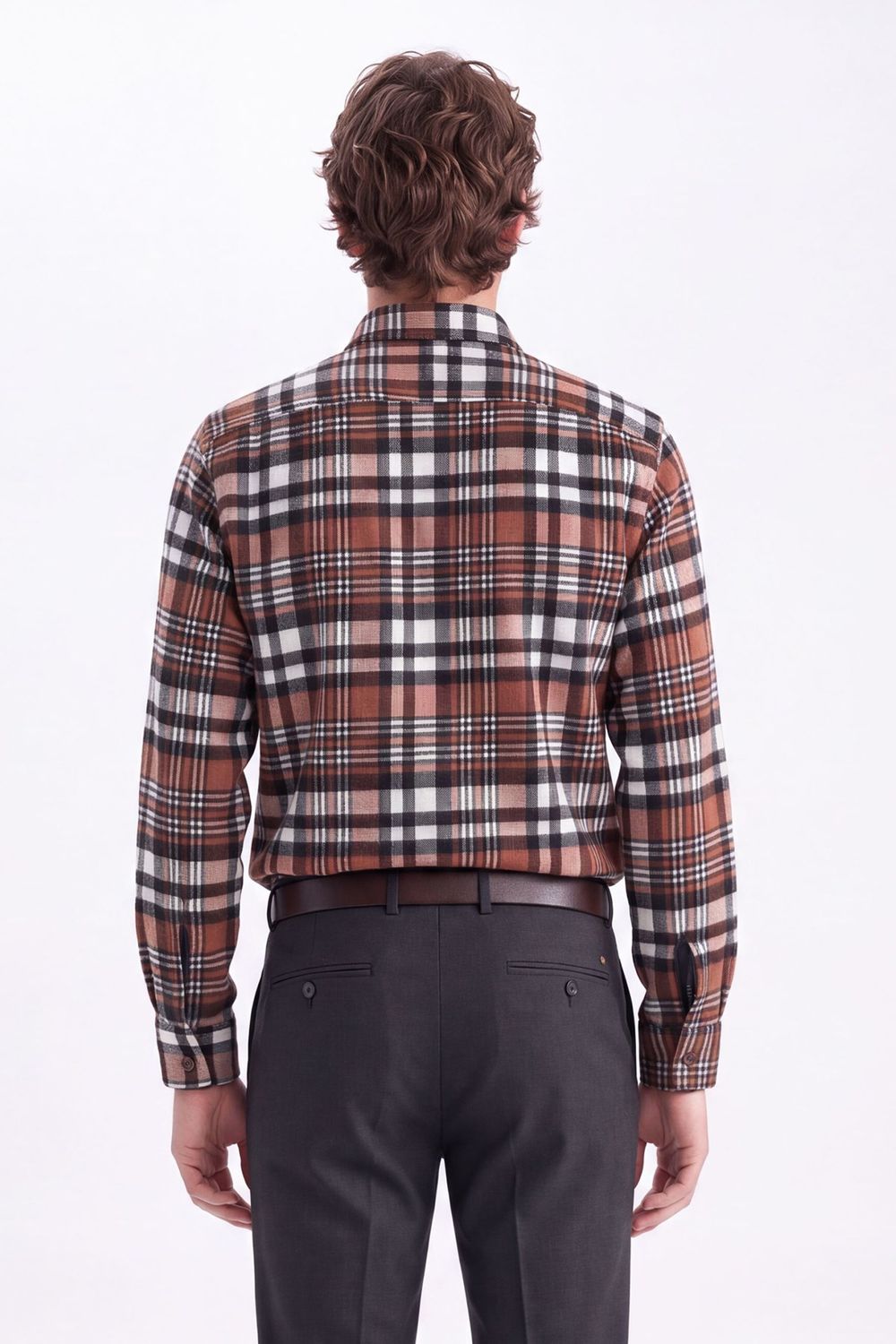 CLASSIC FIT LONG SLV CHECK WINTER CASE GÖMLEK