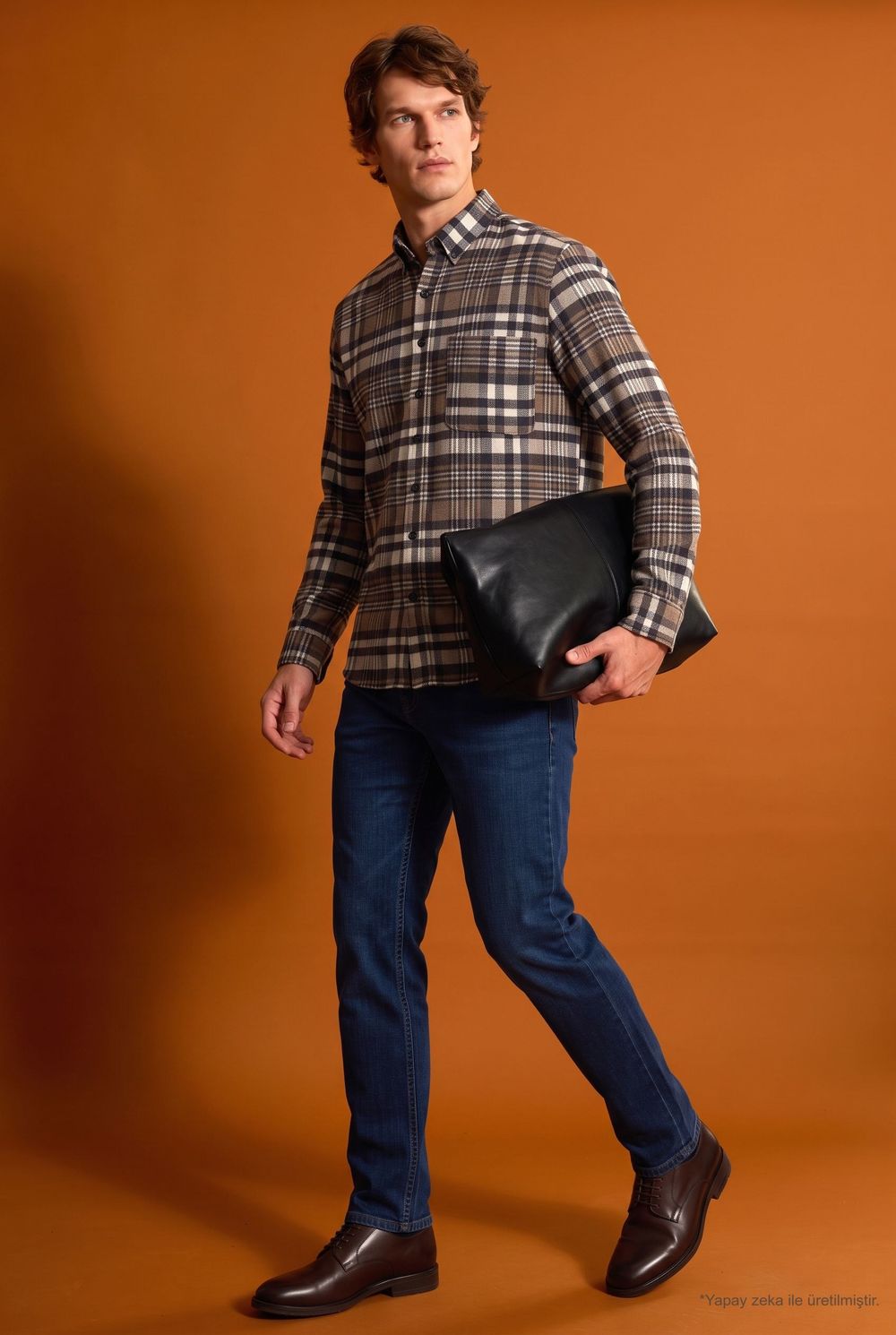 CLASSIC FIT LONG SLV CHECK WINTER CASE GÖMLEK