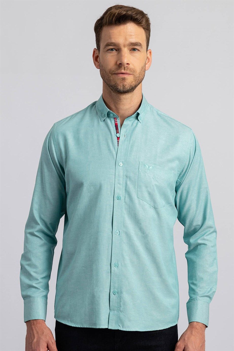 Klasik Fit Rahat Kesim Poplin Oxford Erkek Gömlek