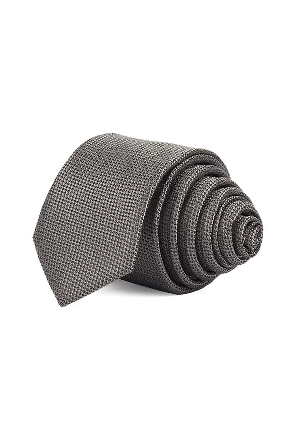 İnce Kendinden Desenli Erkek Kravat