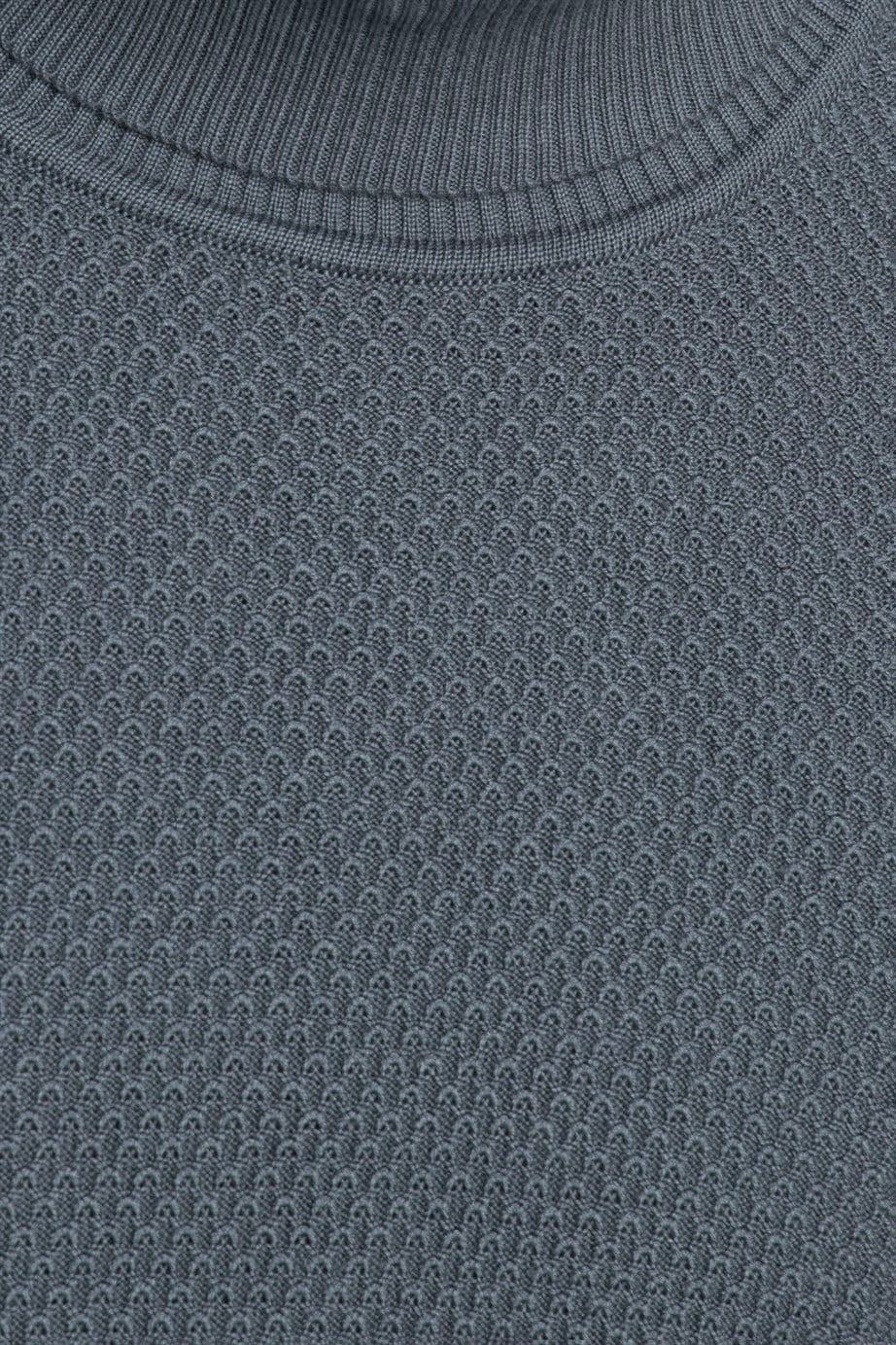 Slim Fit Dar Kesim Balıkçı Yaka Desenli Erkek Kazak