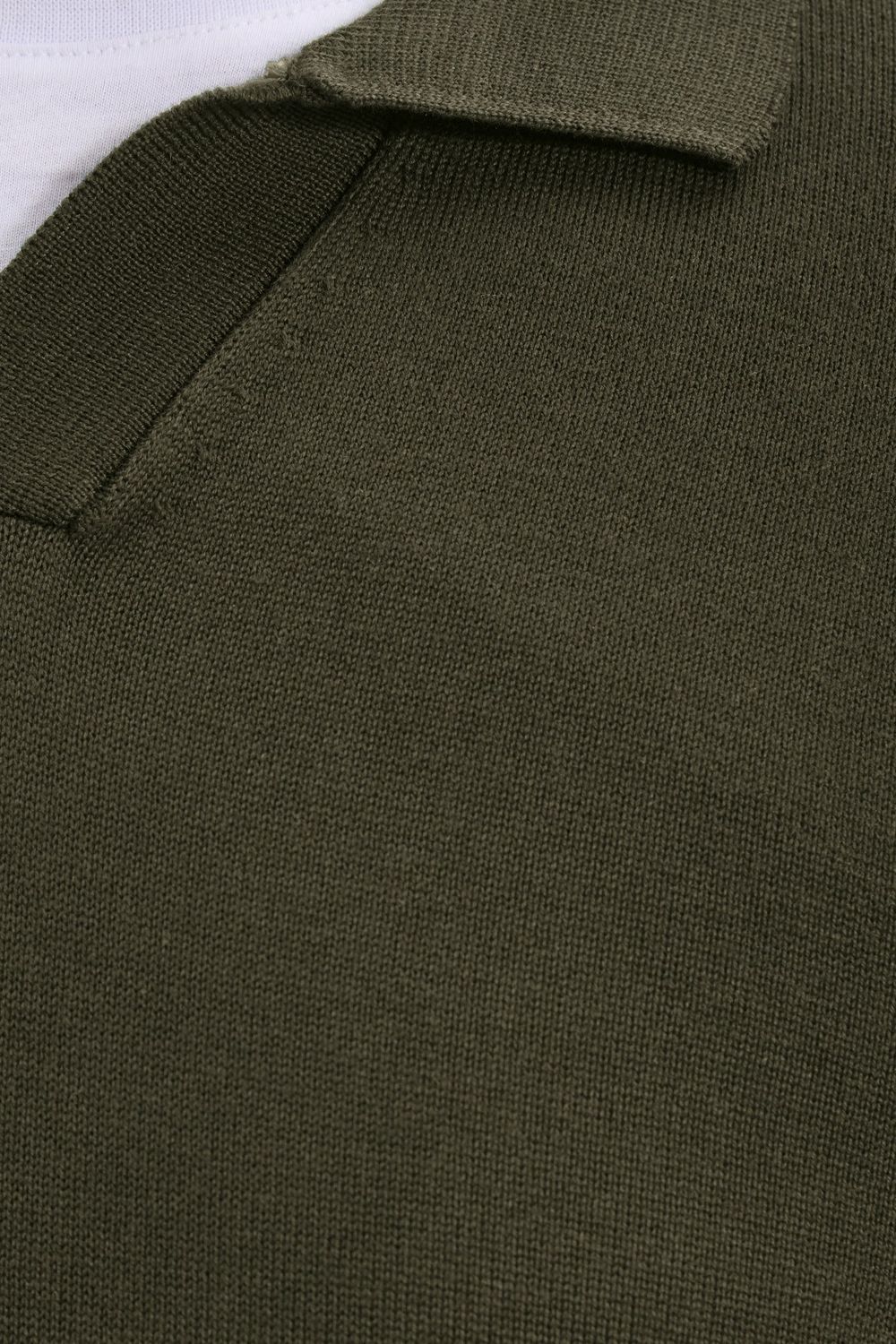 Slim Fit Dar Kesim Polo V Yaka Erkek Kazak