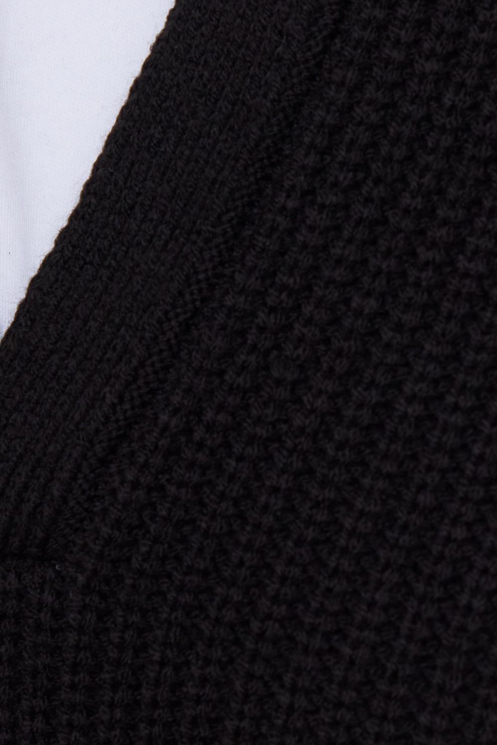 Erkek Slim Fit Dar Kesim Polo Yaka Siyah Kazak