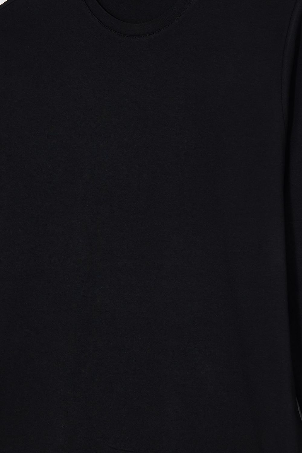 SLIM FIT LONG SLV  CREW NECK PLAIN LYC  T-SHIRT