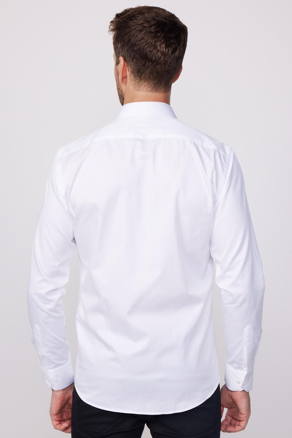 Modern Slim Fit Pamuk Saten Premium Seri Erkek Gömlek