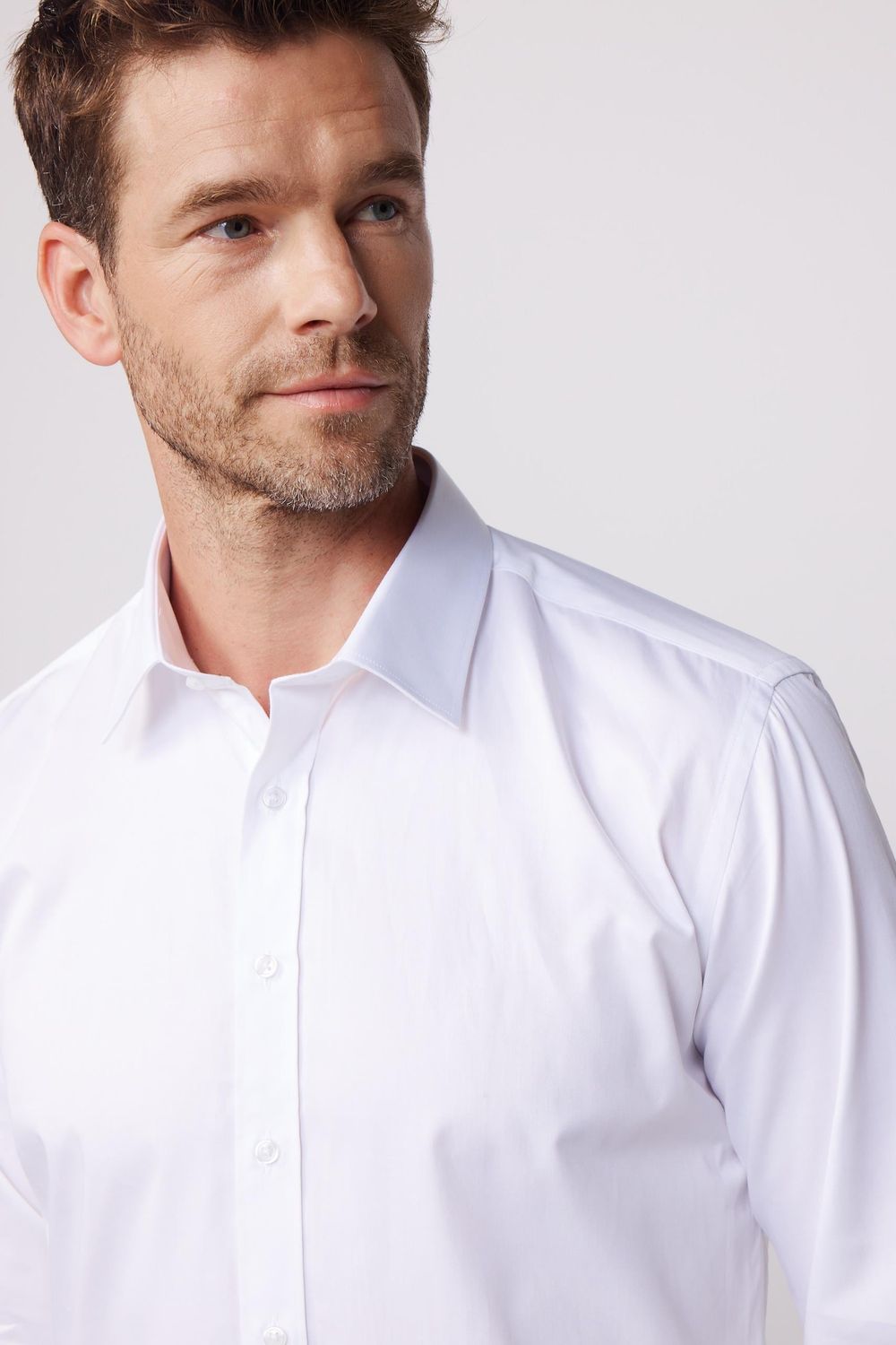 Modern Slim Fit Pamuk Saten Premium Seri Erkek Gömlek
