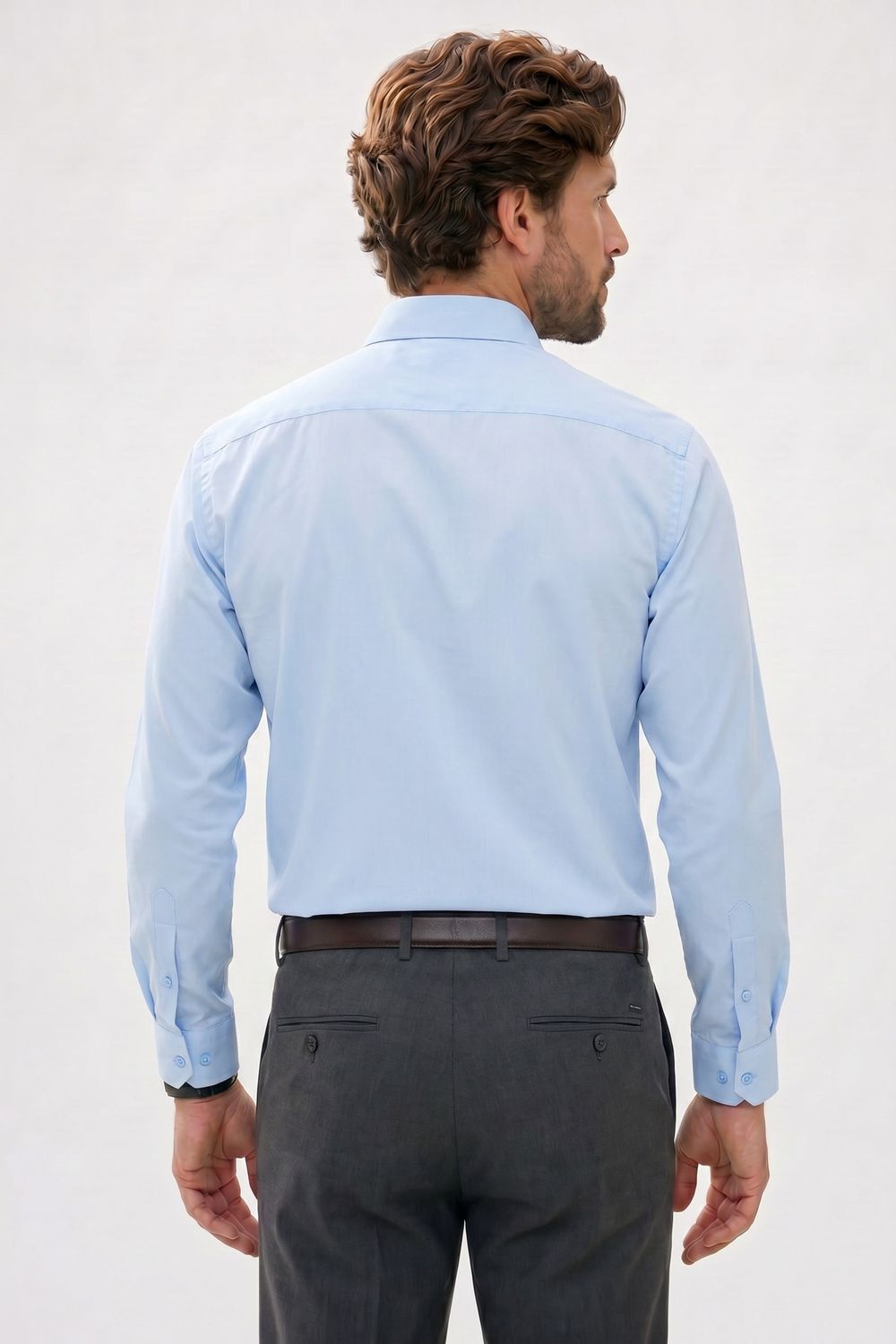 Modern Slim Fit Pamuk Saten Premium Seri Erkek Gömlek