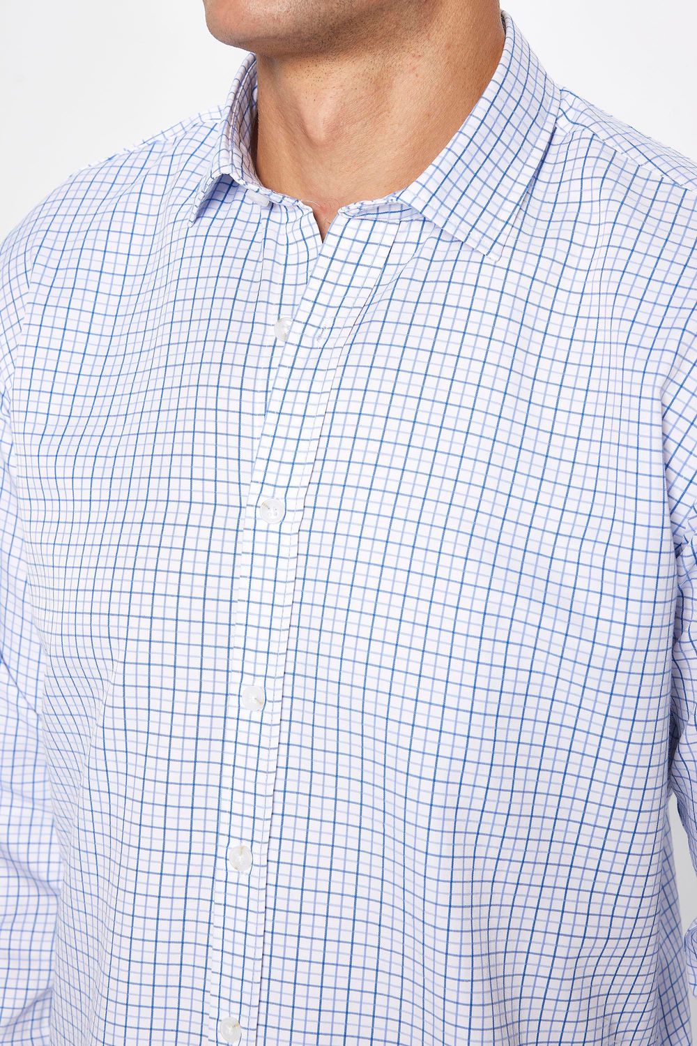 Erkek Modern Slim Fit Dar Kesim Uzun Kollu Pamuklu Çizgili 4 Mevsim İtalyan Yaka Gömlek