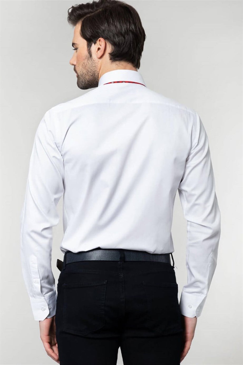 MODERN FIT LONG SLV COTTON SATIN   GÖMLEK EXCLUSIVE - PLAIN