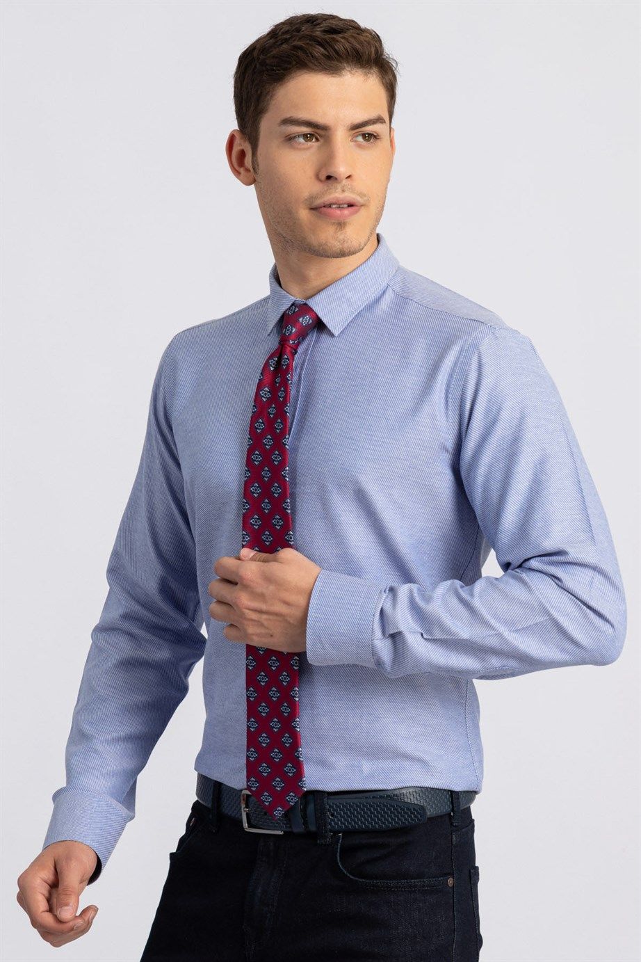 MODERN FIT LONG SLV FORMAL 70/1   GÖMLEK SLIM FIT FORMAL - TEXTURE