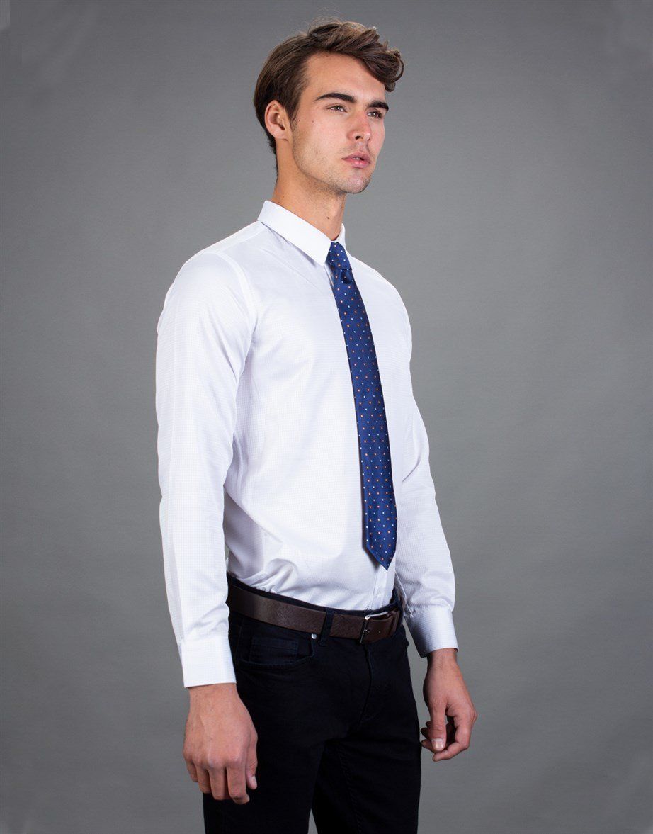 MODERN FIT LONG SLV TEXTURE 70/2   GÖMLEK SLIM FIT FORMAL - TEXTURE