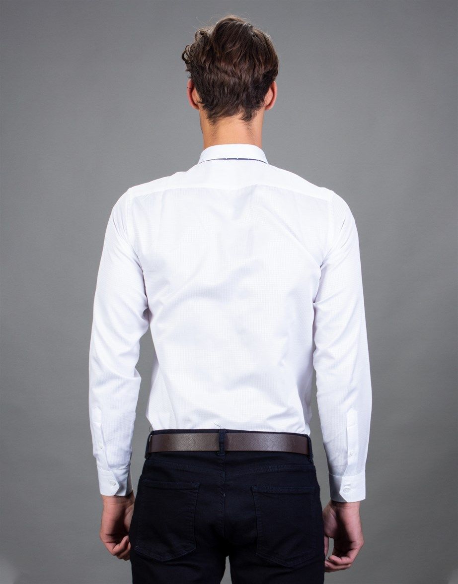 MODERN FIT LONG SLV TEXTURE 70/2   GÖMLEK SLIM FIT FORMAL - TEXTURE