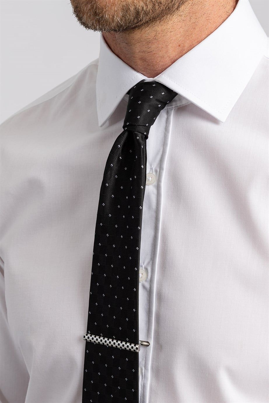 Modern Slim Fit Çift Manşet Erkek Gömlek