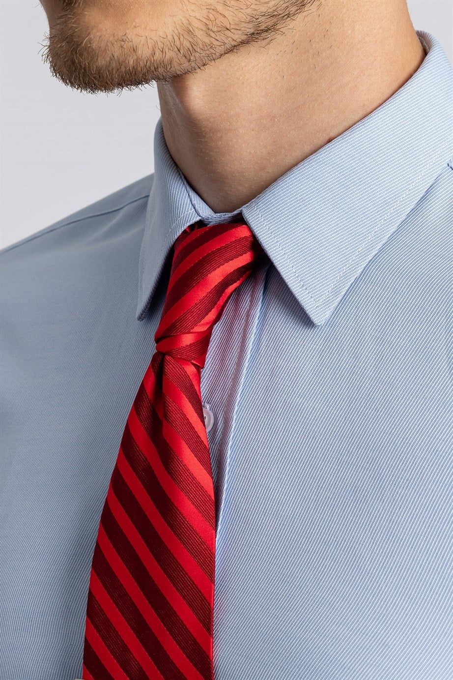 Modern Slim Fit Dar Kesim Armürlü Erkek Gömlek