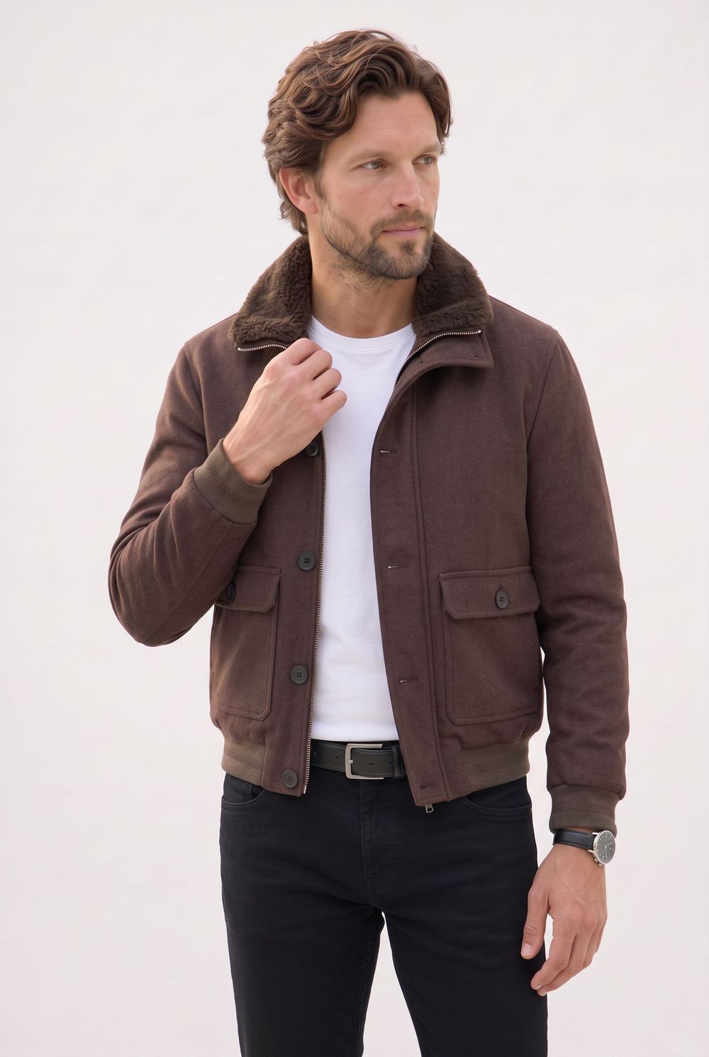 COAT WOLF  MONT