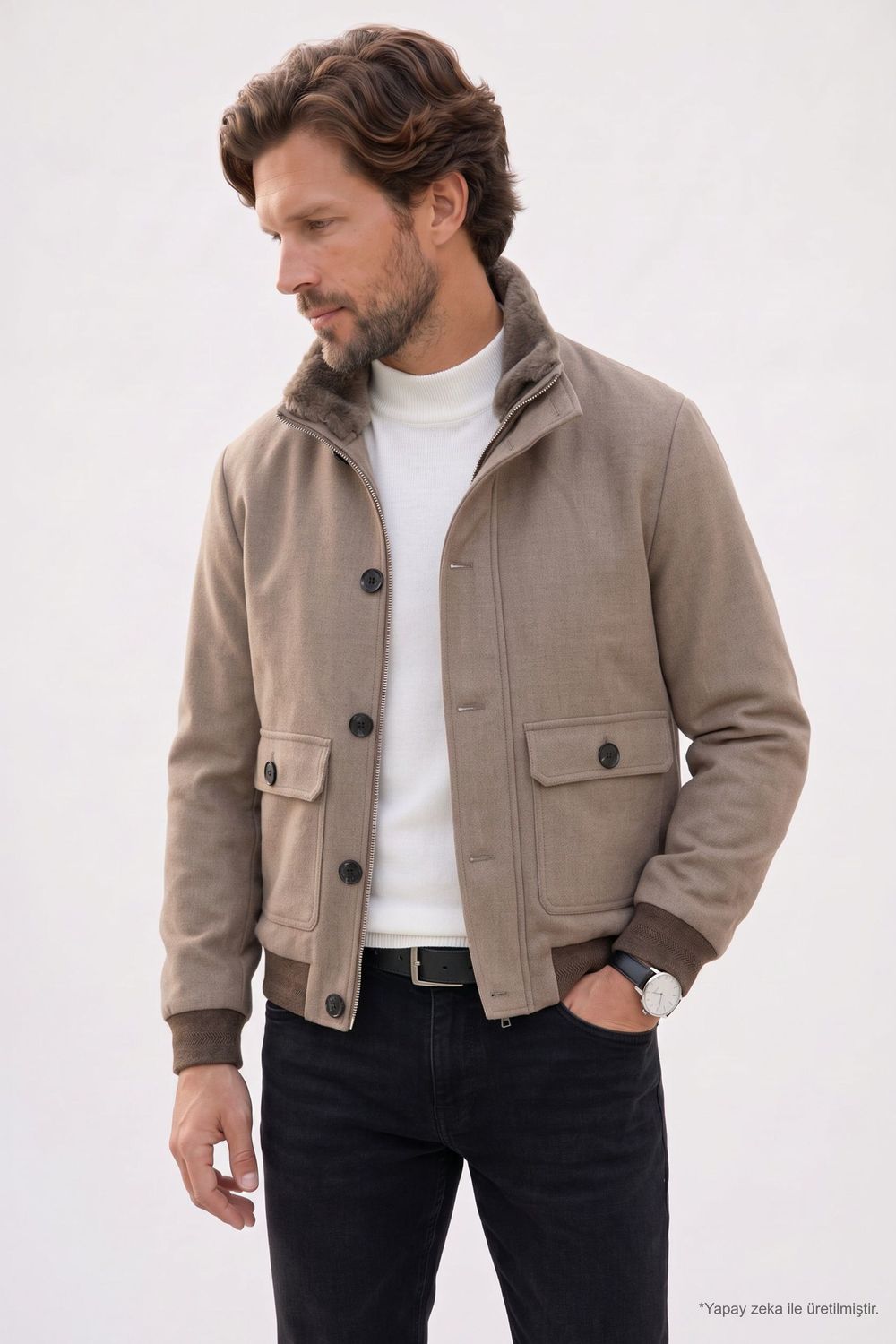 COAT WOLF  MONT