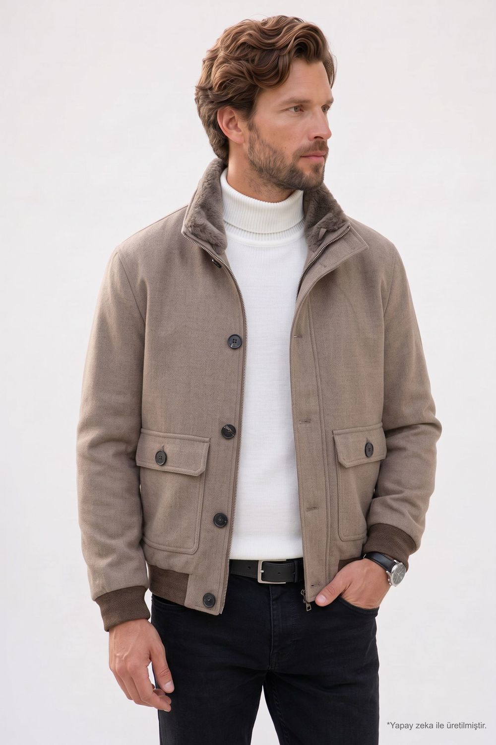 COAT WOLF  MONT