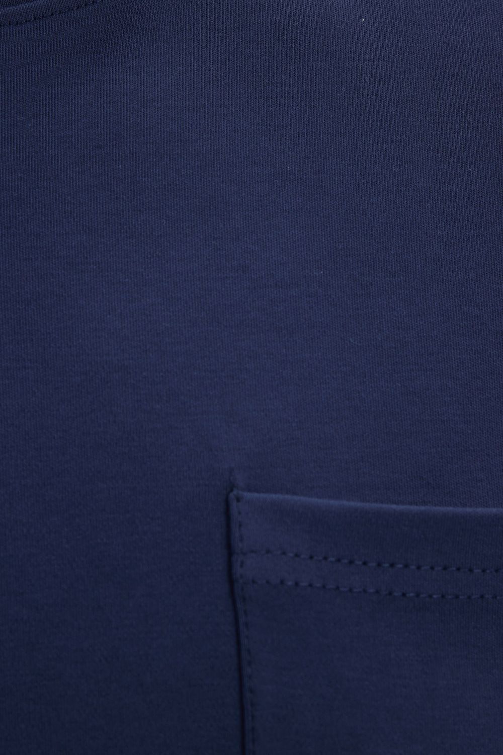 OVERSIZE SHORT SLV PLAIN CREW NECK WITH POCKET T-SHIRT