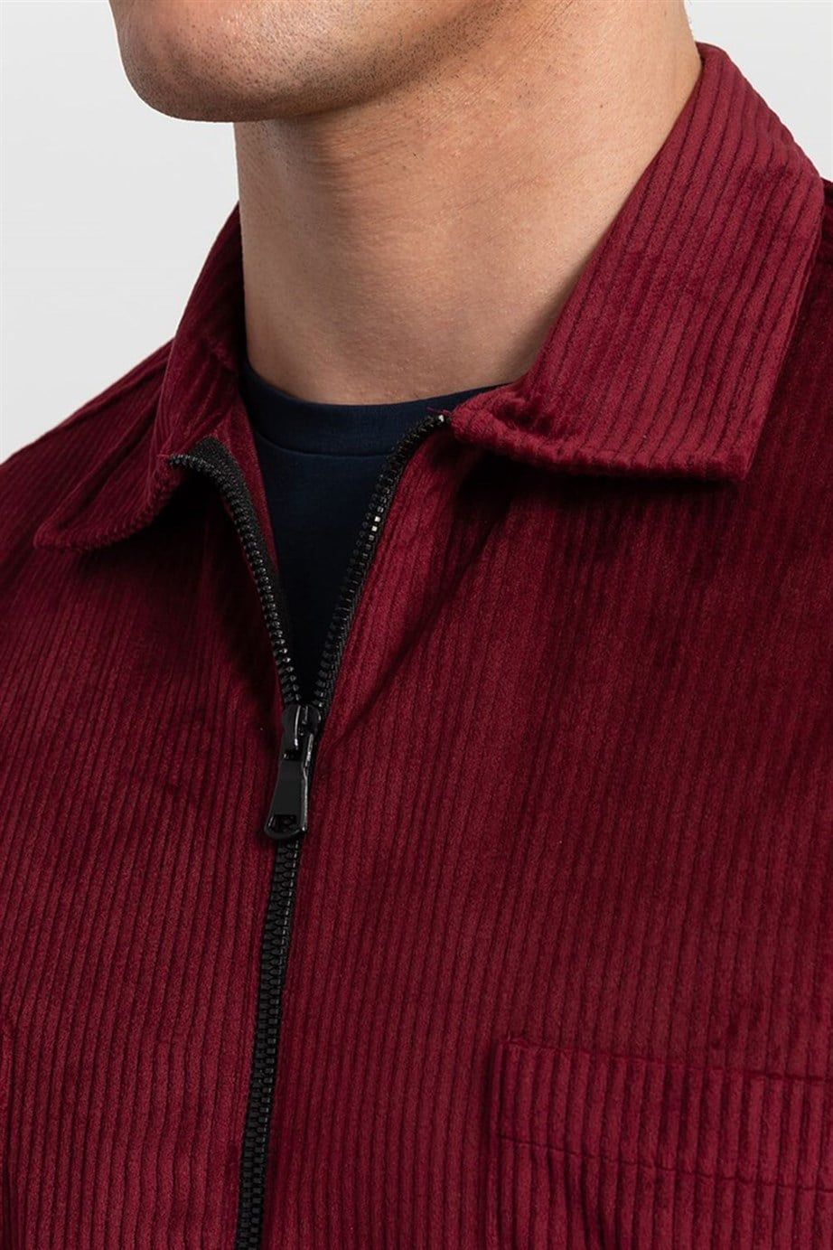 OVERSHIRT  LONG SLV VELVET  LACCO   GÖMLEK SLIM FIT WINTER SEASON