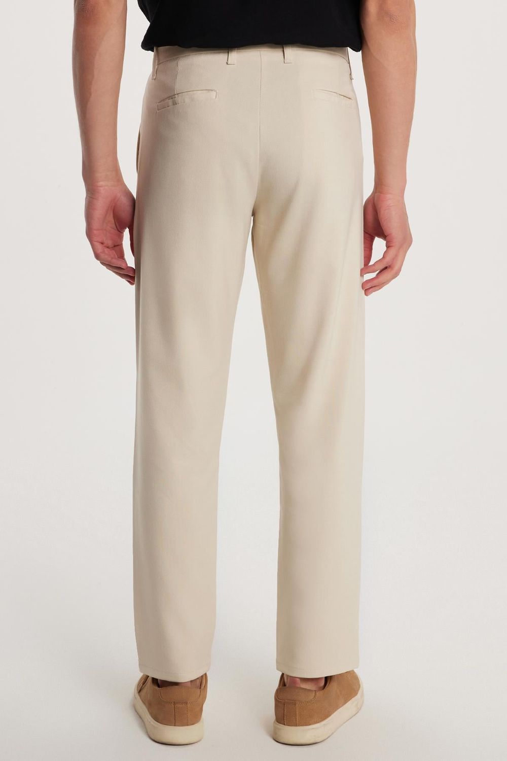 Erkek Esnek Yan Cepli Bilek Boy Canvas Kesim Pantolon