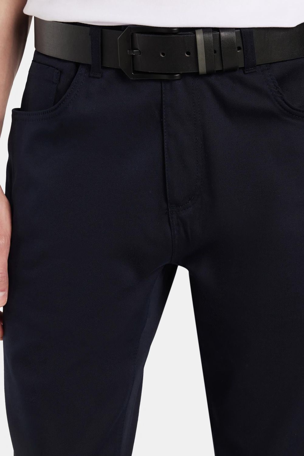 Erkek Regular Fit Rahat Kesim Kanvas Lacivert Pantolon