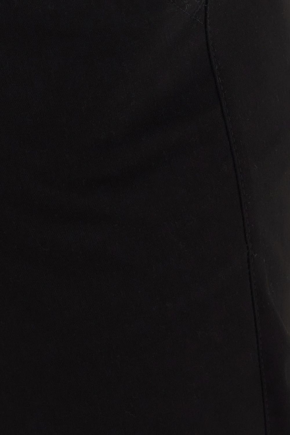 Erkek Slim Fit Dar Kesim Pamuklu Lastikli Beli Bağcıklı Siyah Pantolon