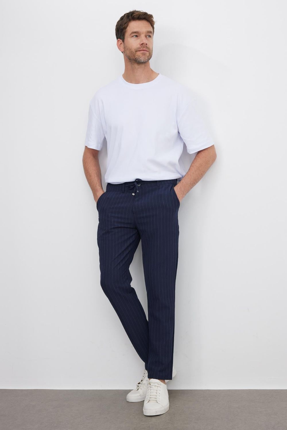 ERKEK PANTOLON ÇİZGİLİ GOFRE ZM-3001