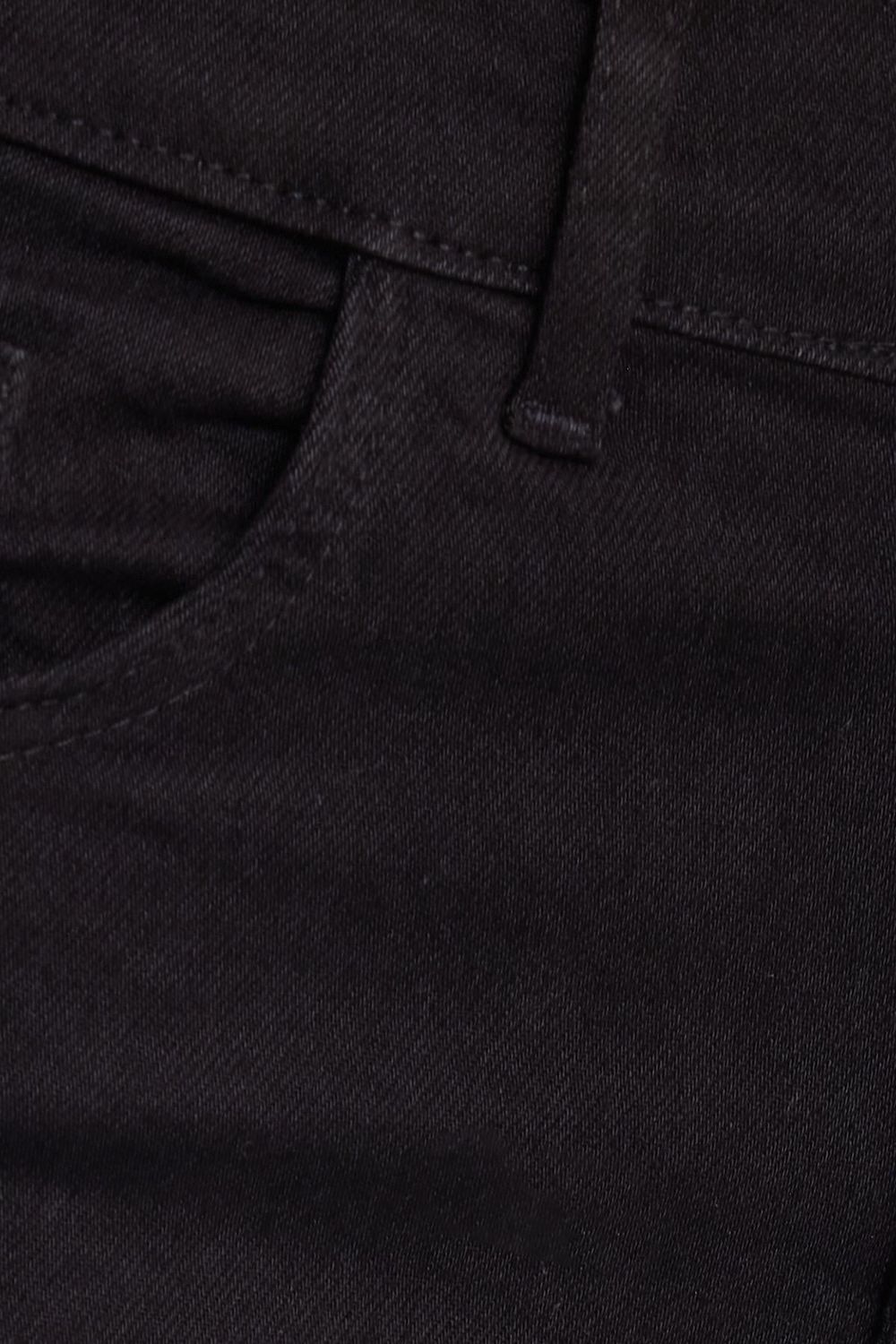Kadın Regular Fit Klasik Kesim Pamuklu İspanyol Paça Siyah Jean Kot Pantolon