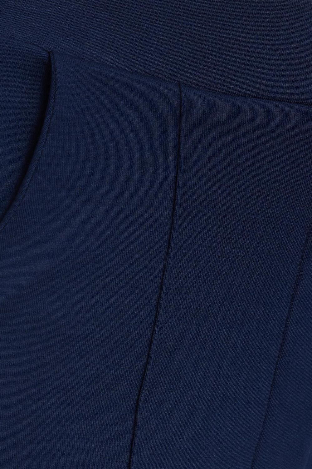 Kadın Relax Fit Rahat Kesim Modal Kumaş Yüksel Bel Geniş Paça Lacivert Pantolon