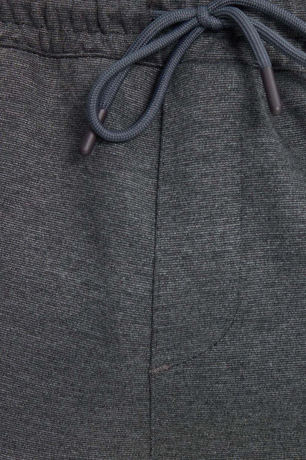 Erkek Regular Fit Klasik Kesim Beli Lastikli Bağcıklı Koyu Gri Jogger Pantolon