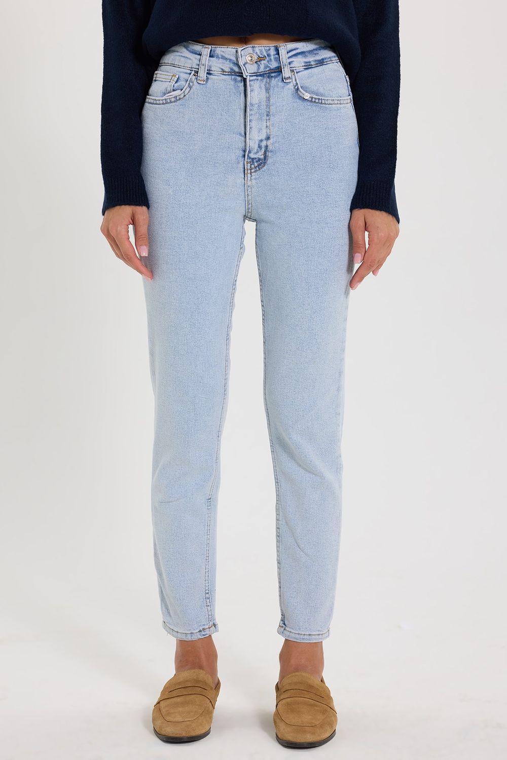 KADIN LİKRALI MOM 1001 DENIM PANTOLON