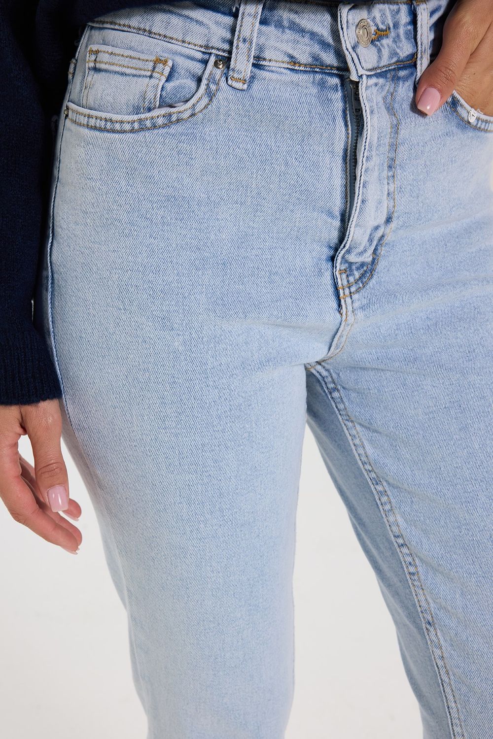 KADIN LİKRALI MOM 1001 DENIM PANTOLON