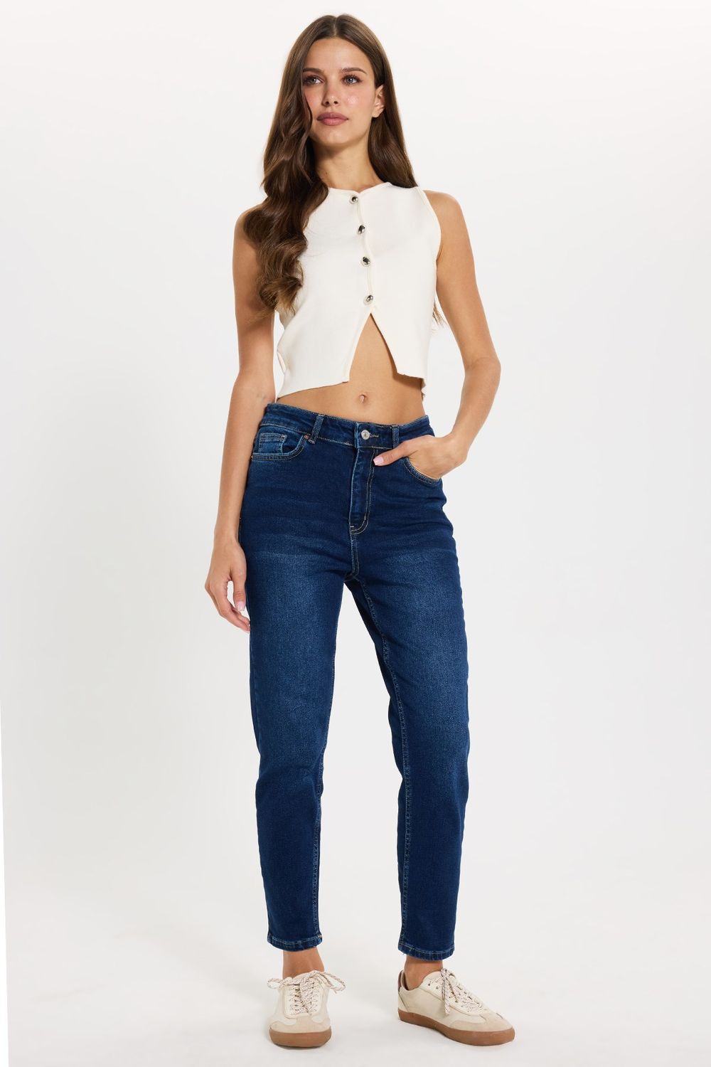 KADIN LİKRALI MOM 1001 DENIM PANTOLON