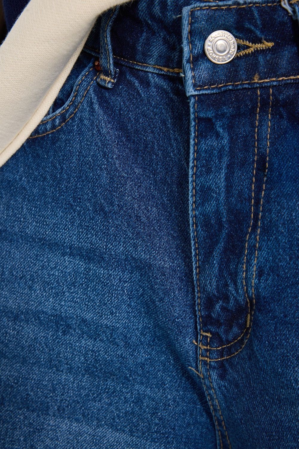 KADIN DÜŞÜK BEL GENİŞ PAÇA 827  DENIM PANTOLON