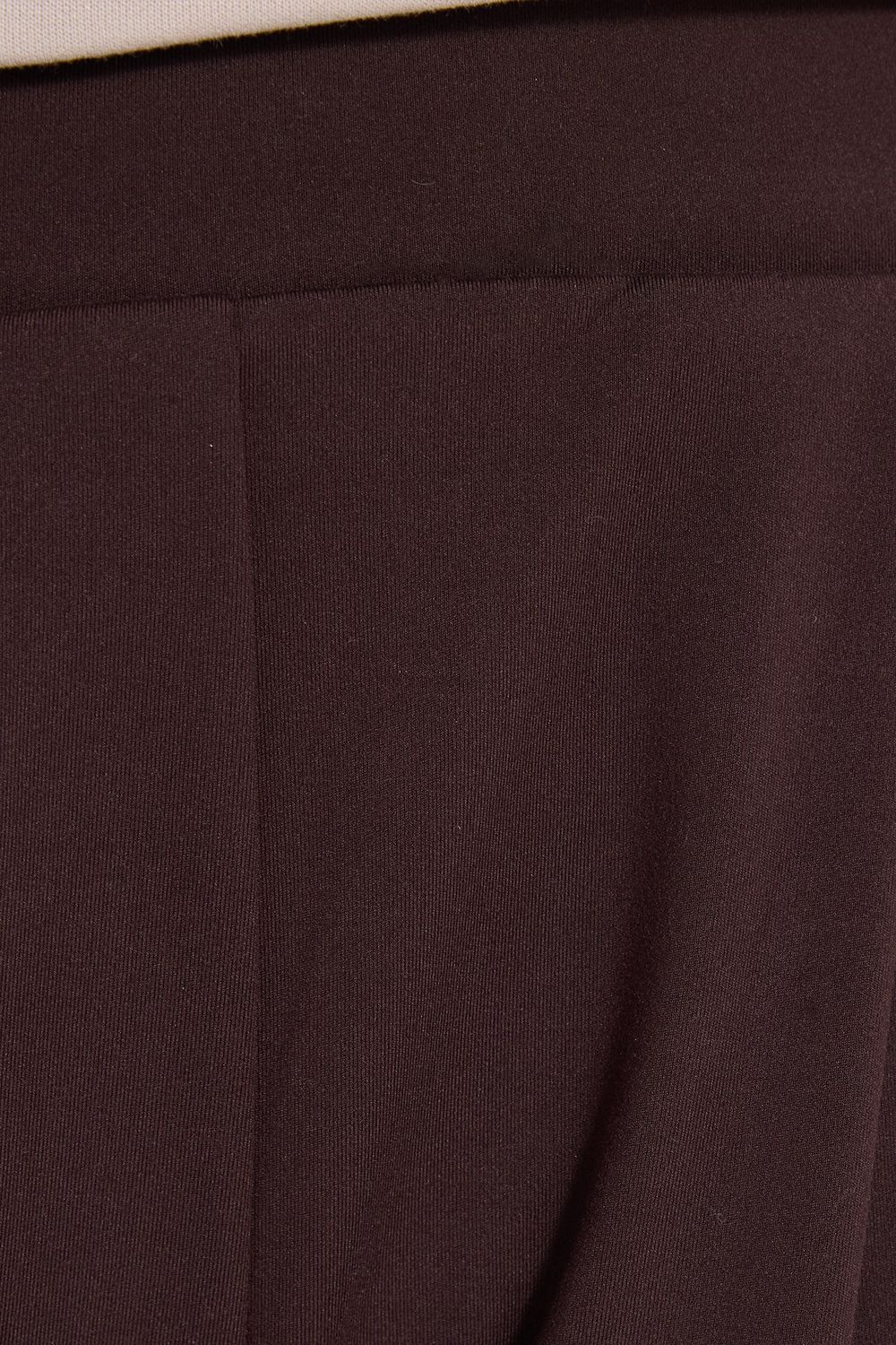 Kadın Relax Fit Modal Kumaş Yüksek Bel Geniş Paçalı Kahverengi Pileli Pantolon