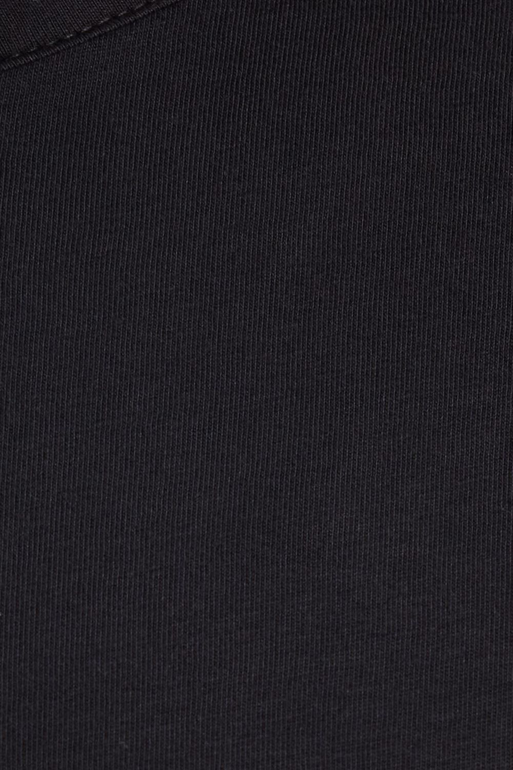 Erkek Standart Fit %100 Pamuk Bisiklet Yaka Beli Lastikli Siyah Pijama Takımı