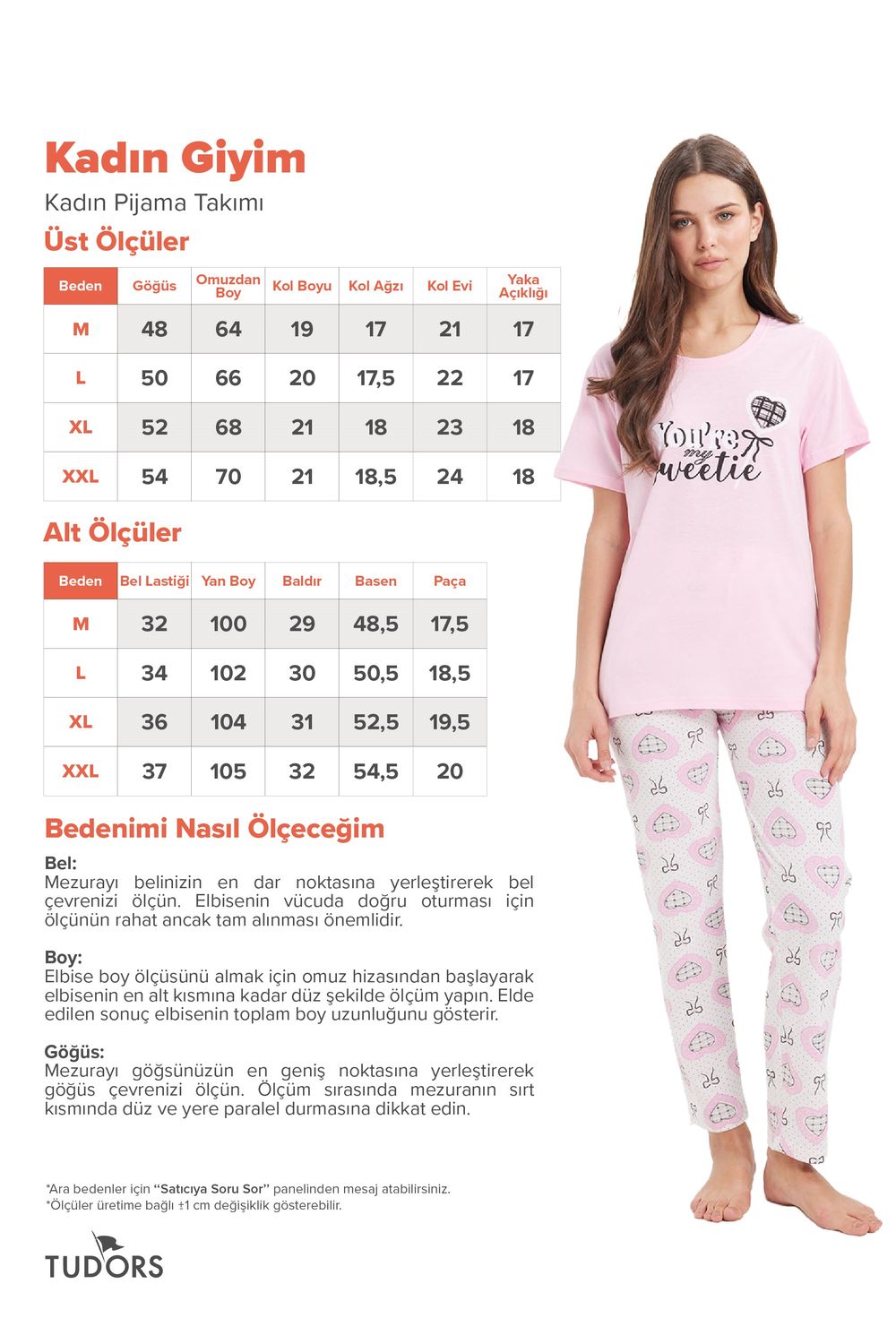 Kadın Regular Fit Klasik Kesim %100 Pamuk Bisiklet Yaka Kısa Kollu Baskılı Pembe Pijama Takımı