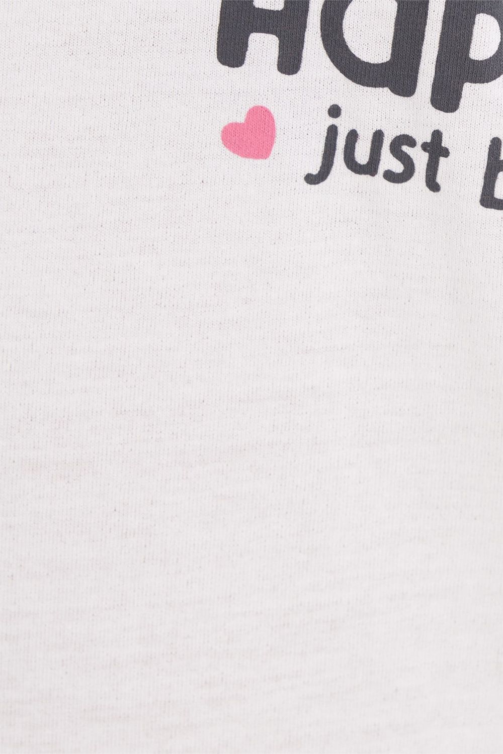 Kadın Regular Fit Klasik Kesim Pamuklu Bisiklet Yaka Kısa Kollu Baskılı Beyaz Pijama Takımı