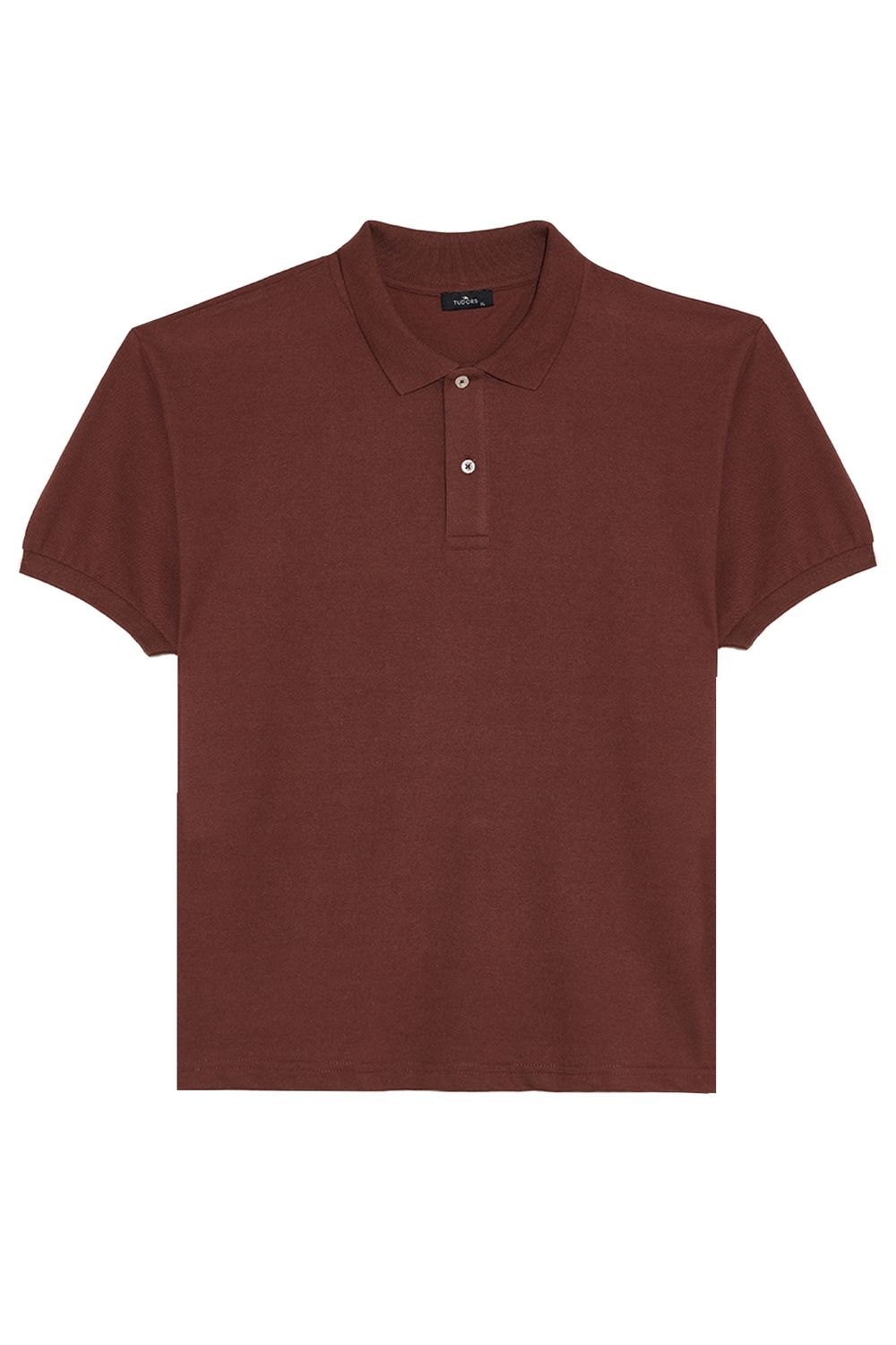 Erkek 5'li Paket Gri-Kahverengi-Kırmızı-Siyah-Taş Regular Fit Pamuklu Düz Pike Polo Yaka Tişört